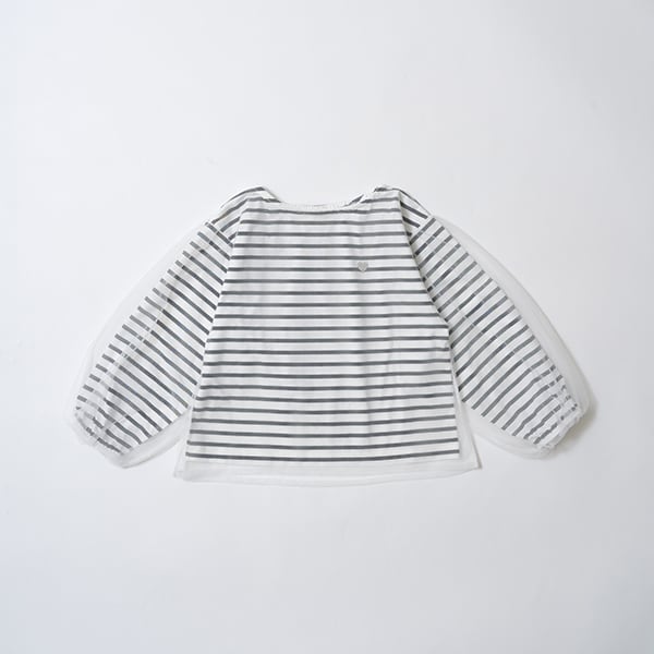 Japanese children's clothing Ly# mine mesh sleeve top 100-150cm girls spring and summer TOPS