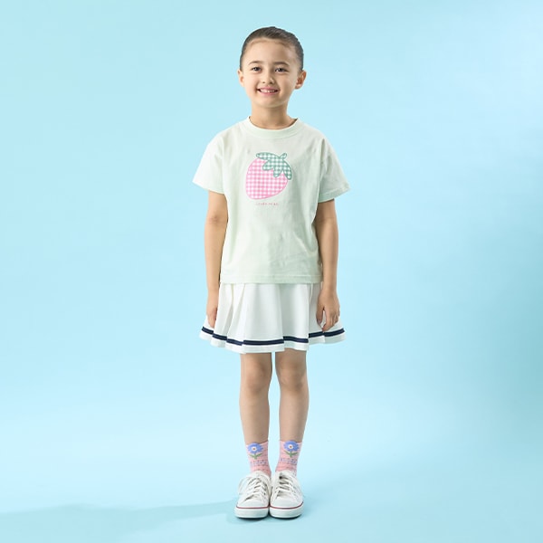 Japanese children's clothing Ly# mine cute pattern top 100-150cm girls spring and summer TOPS