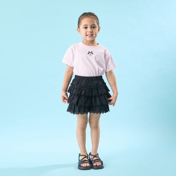 Japanese children's clothing Ly# mine cute pattern top 100-150cm girls spring and summer TOPS