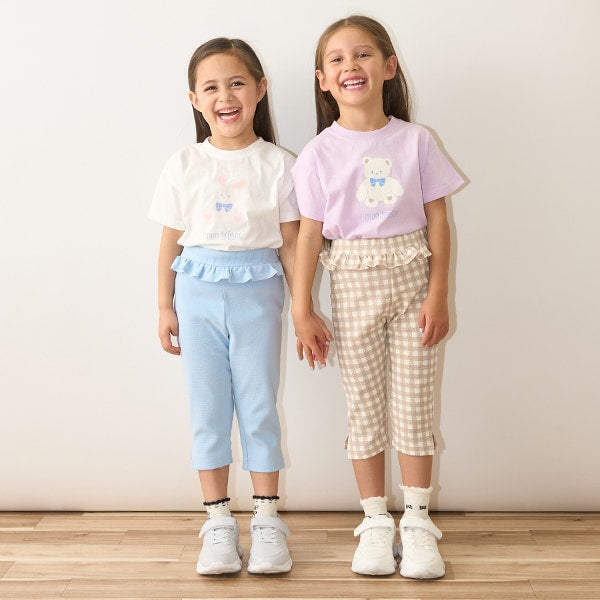 Japanese children's clothing Ly# mine cute pattern top 100-150cm girls spring and summer TOPS