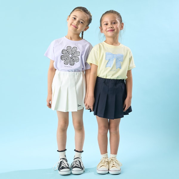 Japanese children's clothing Ly# mine cute pattern top 100-150cm girls spring and summer TOPS