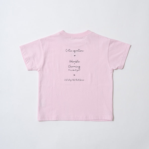Japanese children's clothing Ly# mine cute pattern top 100-150cm girls spring and summer TOPS