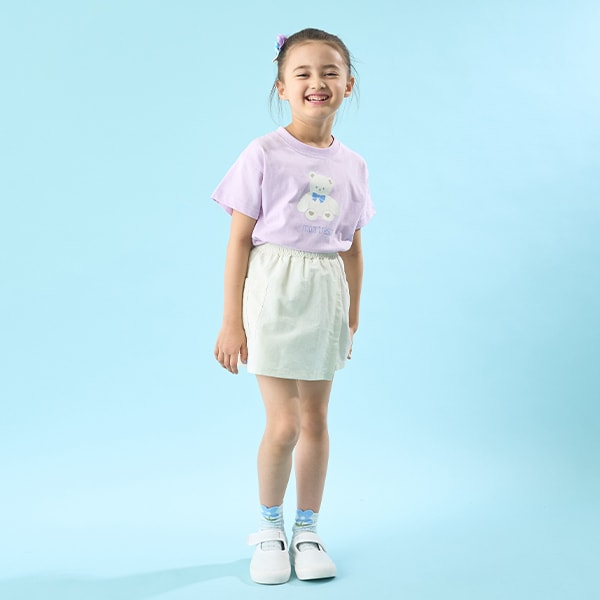 Japanese children's clothing Ly# mine cute pattern top 100-150cm girls spring and summer TOPS