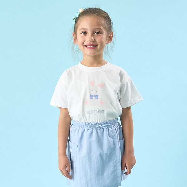 Japanese children's clothing Ly# mine cute pattern top 100-150cm girls spring and summer TOPS