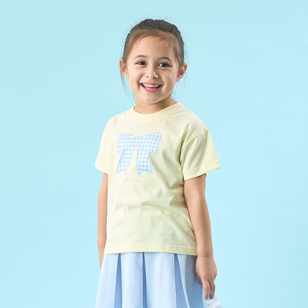 Japanese children's clothing Ly# mine cute pattern top 100-150cm girls spring and summer TOPS