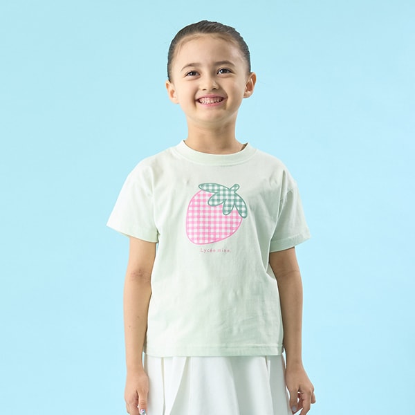 Japanese children's clothing Ly# mine cute pattern top 100-150cm girls spring and summer TOPS