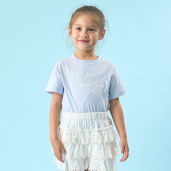 Japanese children's clothing Ly# mine cute pattern top 100-150cm girls spring and summer TOPS