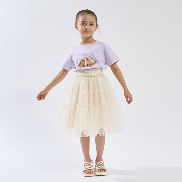 Japanese children's clothing Ly# mine cute pattern top 100-150cm girls spring and summer TOPS