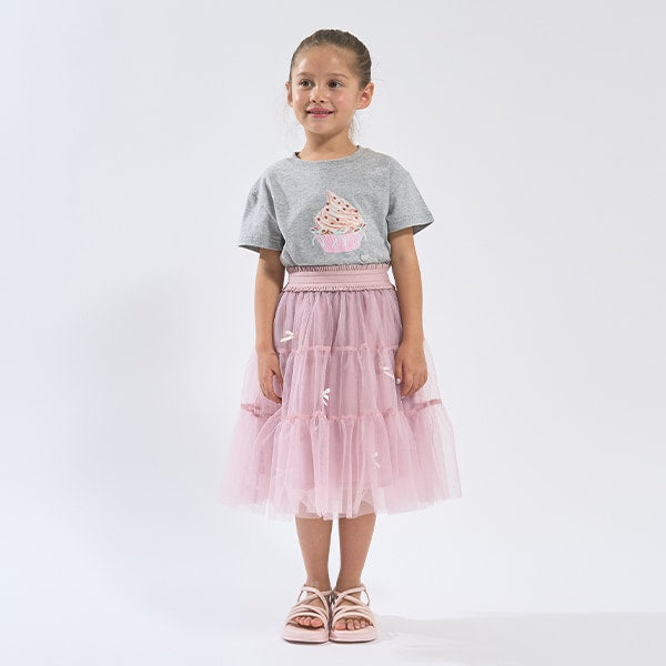 Japanese children's clothing Ly# mine cute pattern top 100-150cm girls spring and summer TOPS