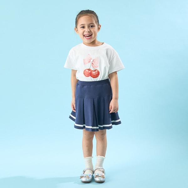 Japanese children's clothing Ly# mine cute pattern top 100-150cm girls spring and summer TOPS