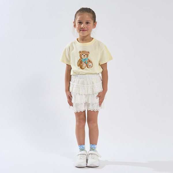 Japanese children's clothing Ly# mine cute pattern top 100-150cm girls spring and summer TOPS
