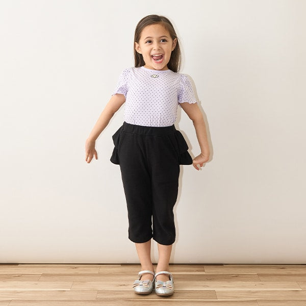 Japanese children's clothing Ly# mine heart embroidered top 100-150cm girls spring and summer TOPS
