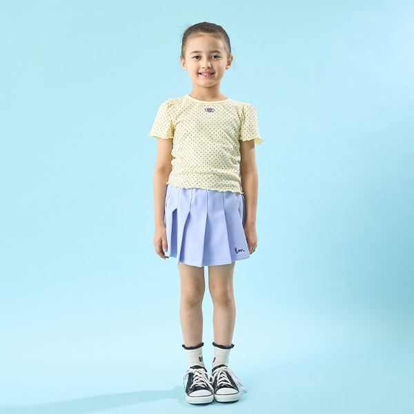 Japanese children's clothing Ly# mine heart embroidered top 100-150cm girls spring and summer TOPS