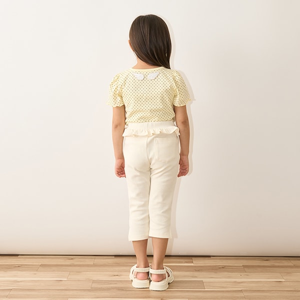 Japanese children's clothing Ly# mine heart embroidered top 100-150cm girls spring and summer TOPS