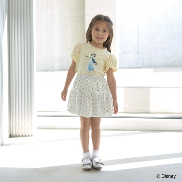 Japanese children's clothing Ly# mine x Disney puff sleeve top 100-140cm girls spring and summer TOPS