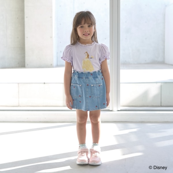 Japanese children's clothing Ly# mine x Disney puff sleeve top 100-140cm girls spring and summer TOPS