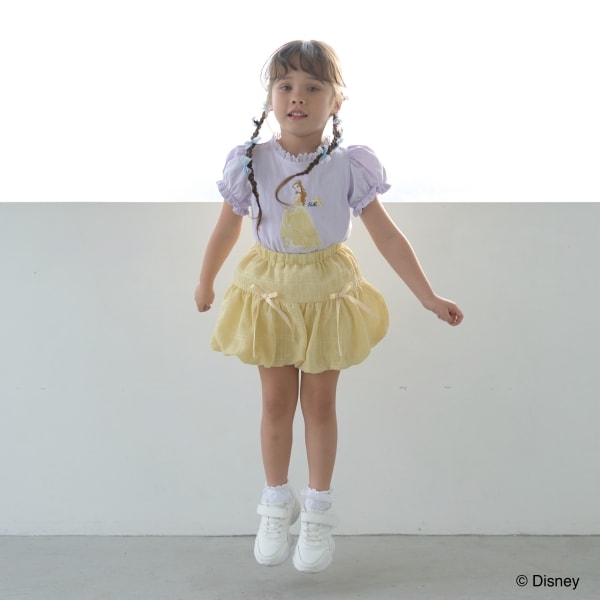 Japanese children's clothing Ly# mine x Disney puff sleeve top 100-140cm girls spring and summer TOPS