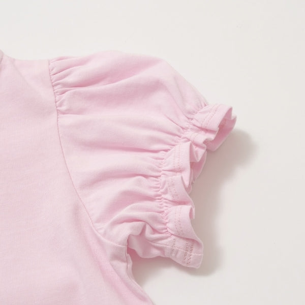 Japanese children's clothing Ly# mine x Disney puff sleeve top 100-140cm girls spring and summer TOPS