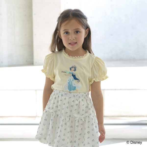 Japanese children's clothing Ly# mine x Disney puff sleeve top 100-140cm girls spring and summer TOPS