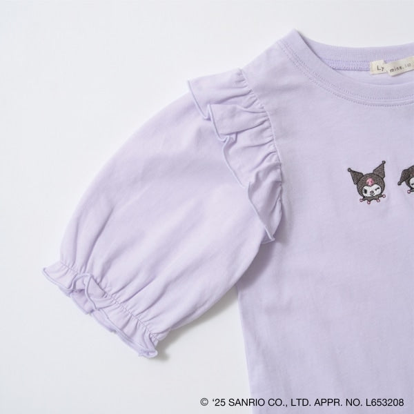 Japanese children's clothing Ly# mine x Sanrio small flying sleeve top 100-140cm girls spring and summer TOPS