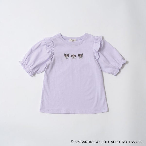 Japanese children's clothing Ly# mine x Sanrio small flying sleeve top 100-140cm girls spring and summer TOPS