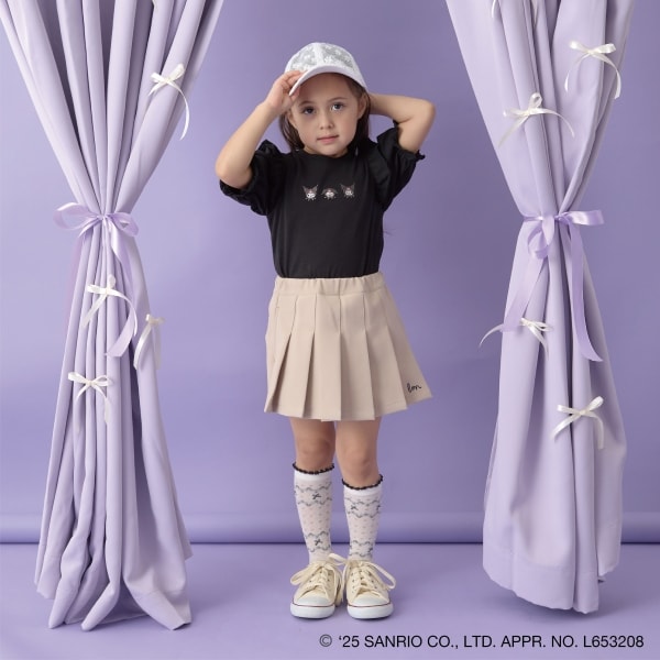 Japanese children's clothing Ly# mine x Sanrio small flying sleeve top 100-140cm girls spring and summer TOPS