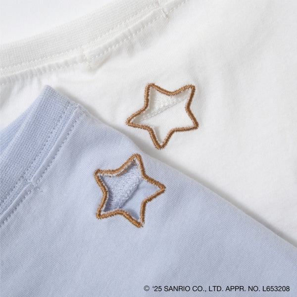 Japanese children's clothing Ly# mine x Sanrio small flying sleeve top 100-140cm girls spring and summer TOPS