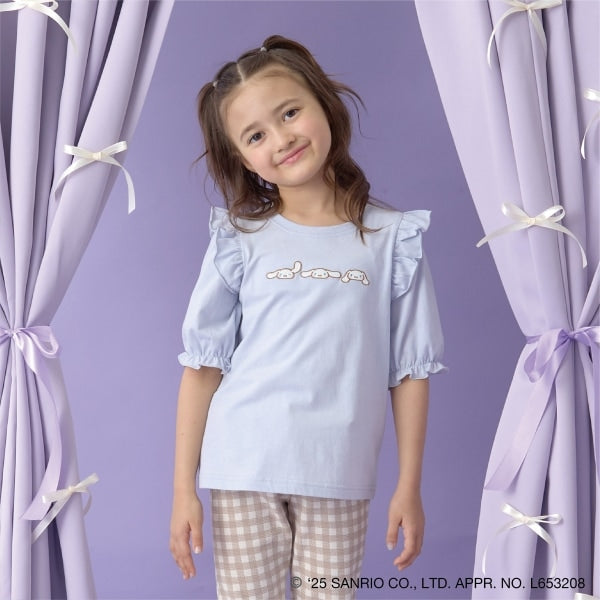 Japanese children's clothing Ly# mine x Sanrio small flying sleeve top 100-140cm girls spring and summer TOPS