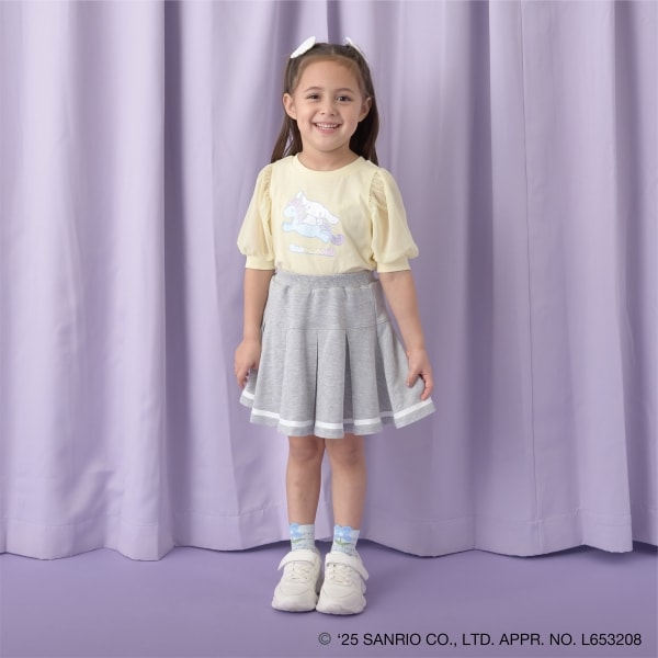 Japanese children's clothing Ly# mine x Sanrio puff sleeve top 100-140cm girls spring and summer TOPS
