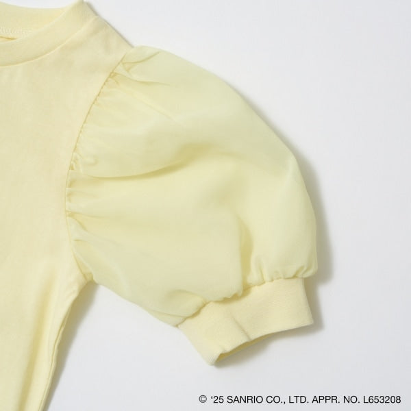 Japanese children's clothing Ly# mine x Sanrio puff sleeve top 100-140cm girls spring and summer TOPS