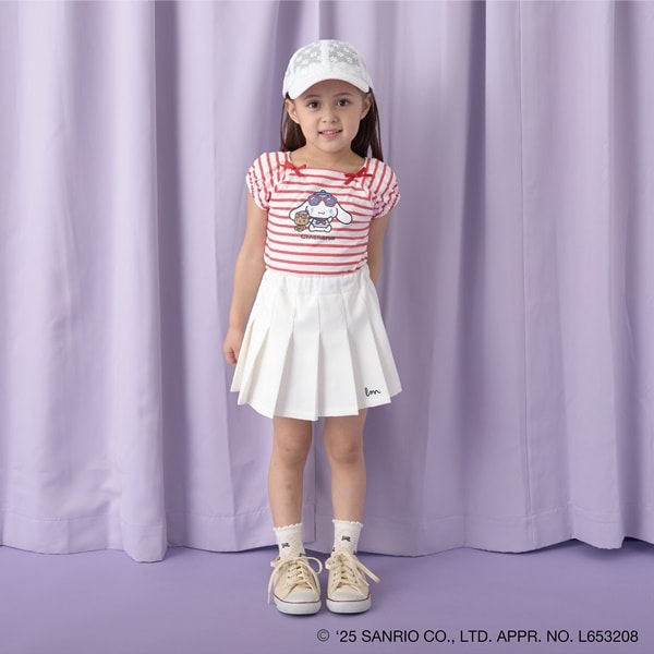 Japanese children's clothing Ly# mine x Sanrio puff sleeve top 100-140cm girls spring and summer TOPS