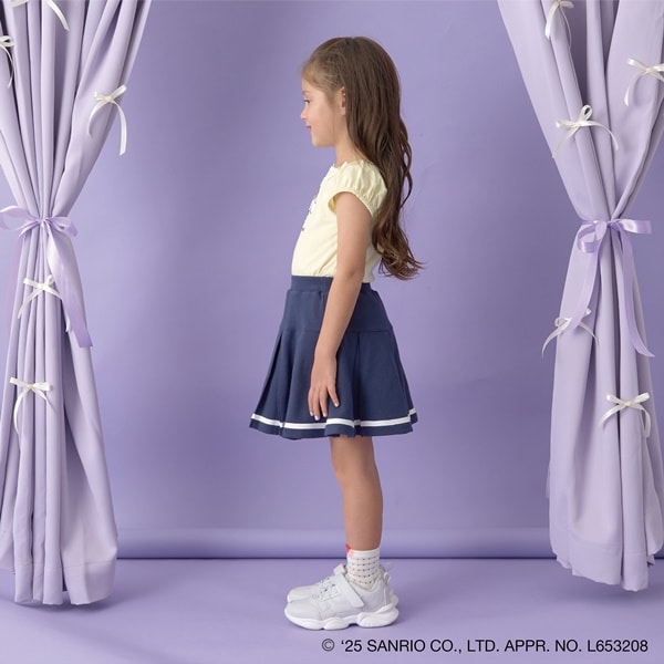 Japanese children's clothing Ly# mine x Sanrio puff sleeve top 100-140cm girls spring and summer TOPS