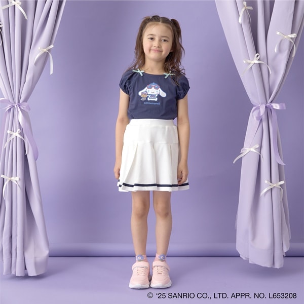 Japanese children's clothing Ly# mine x Sanrio puff sleeve top 100-140cm girls spring and summer TOPS