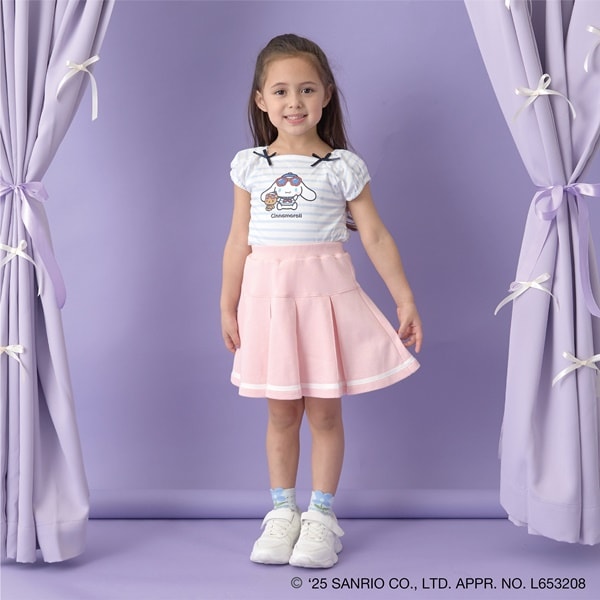 Japanese children's clothing Ly# mine x Sanrio puff sleeve top 100-140cm girls spring and summer TOPS