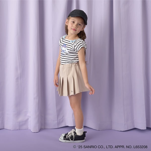 Japanese children's clothing Ly# mine x Sanrio puff sleeve top 100-140cm girls spring and summer TOPS