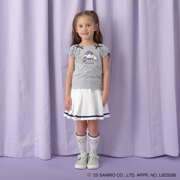 Japanese children's clothing Ly# mine x Sanrio puff sleeve top 100-140cm girls spring and summer TOPS