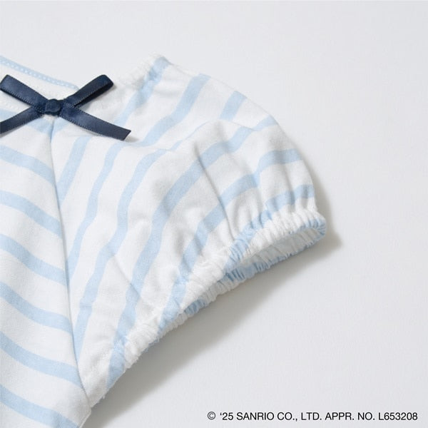Japanese children's clothing Ly# mine x Sanrio puff sleeve top 100-140cm girls spring and summer TOPS