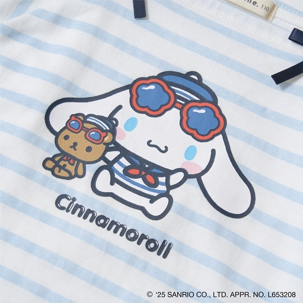 Japanese children's clothing Ly# mine x Sanrio puff sleeve top 100-140cm girls spring and summer TOPS