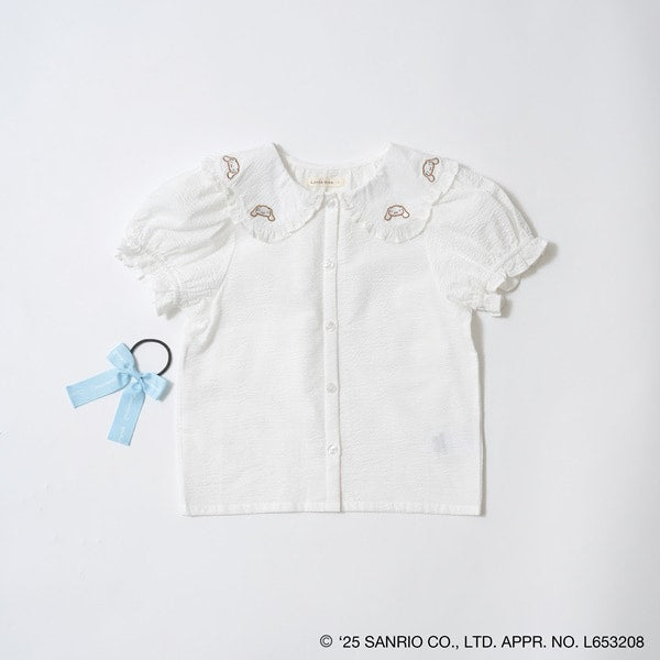 Japanese children's clothing Ly# mine x Sanrio puff sleeve shirt top with hair tie 100-140cm girls spring and summer TOPS