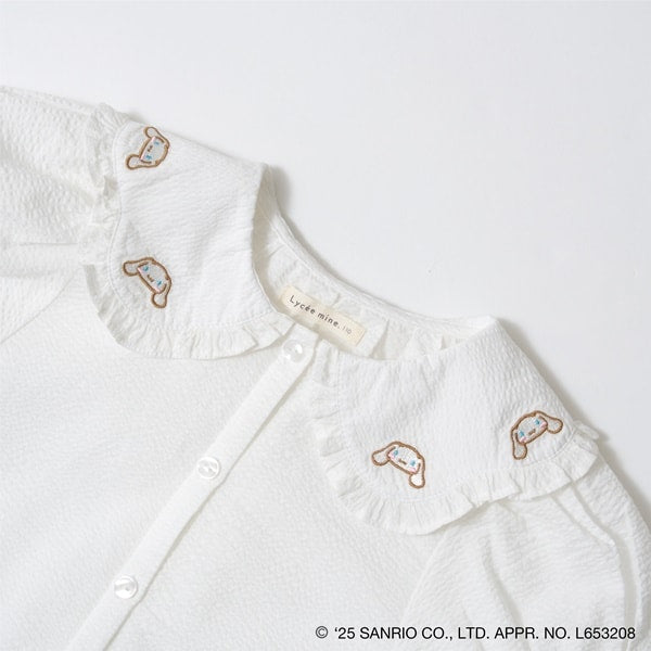 Japanese children's clothing Ly# mine x Sanrio puff sleeve shirt top with hair tie 100-140cm girls spring and summer TOPS