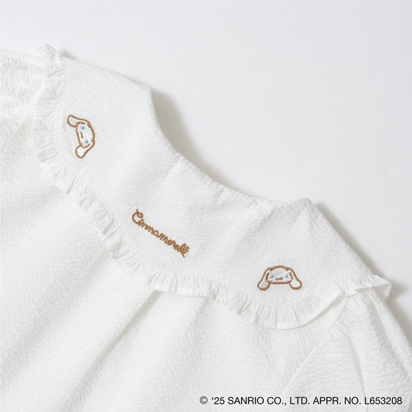 Japanese children's clothing Ly# mine x Sanrio puff sleeve shirt top with hair tie 100-140cm girls spring and summer TOPS