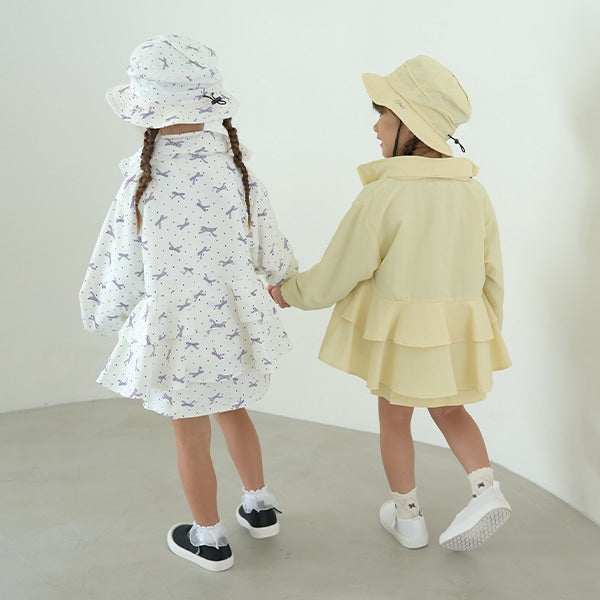 Japanese children's clothing Ly# mine waterproof series windbreaker with storage bag 100-150cm girls spring and summer OUTERWEAR
