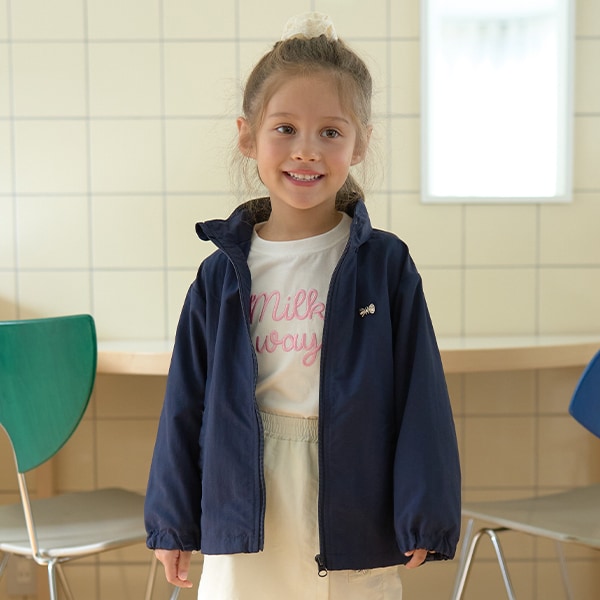 Japanese children's clothing Ly# mine waterproof series windbreaker with storage bag 100-150cm girls spring and summer OUTERWEAR