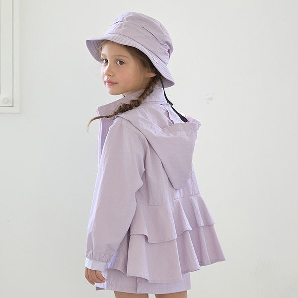Japanese children's clothing Ly# mine waterproof series windbreaker with storage bag 100-150cm girls spring and summer OUTERWEAR