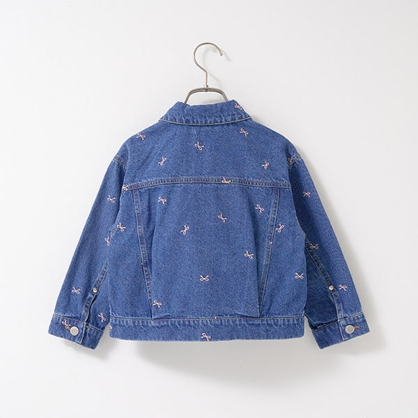 Japanese children's clothing Ly# mine embroidered denim jacket 100-150cm girls spring and summer OUTERWEAR