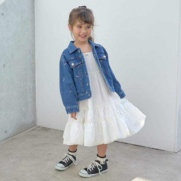 Japanese children's clothing Ly# mine suspender dress 100-150cm girls spring and summer dresses