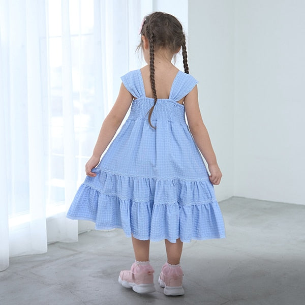 Japanese children's clothing Ly# mine suspender dress 100-150cm girls spring and summer dresses
