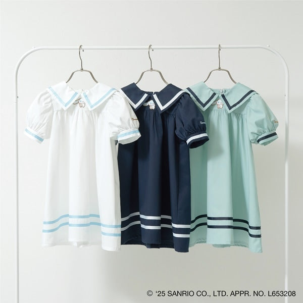 Japanese children's clothing Ly# mine x Sanrio preppy dress 100-140cm girls spring and summer dresses