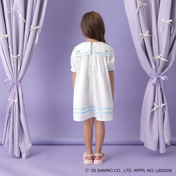 Japanese children's clothing Ly# mine x Sanrio preppy dress 100-140cm girls spring and summer dresses