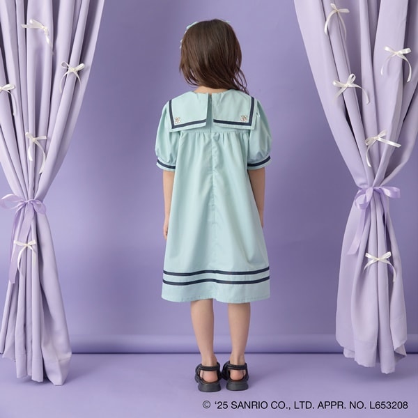 Japanese children's clothing Ly# mine x Sanrio preppy dress 100-140cm girls spring and summer dresses